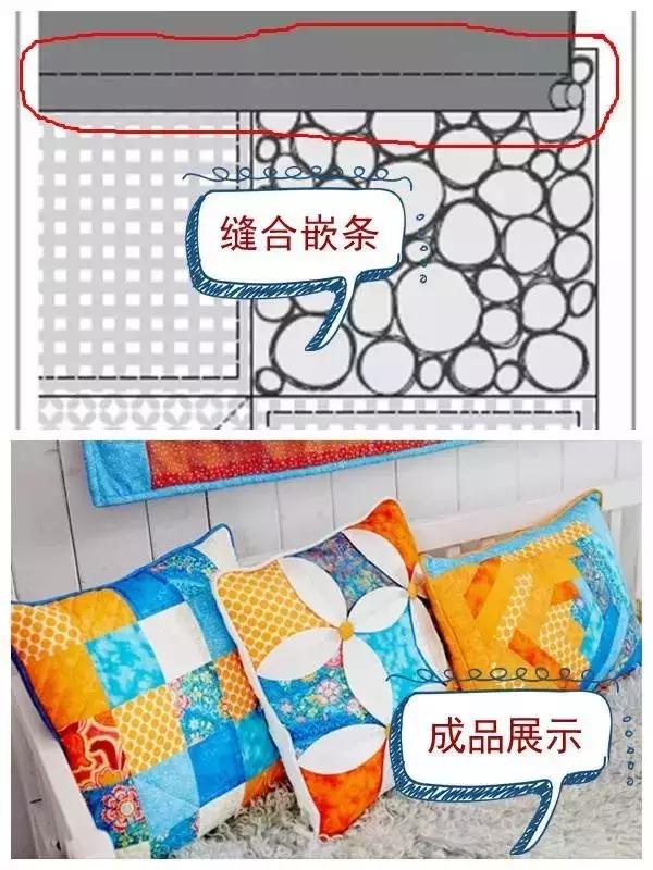 时尚与传统交融,最新手工拼布靠垫图案展现独特魅力