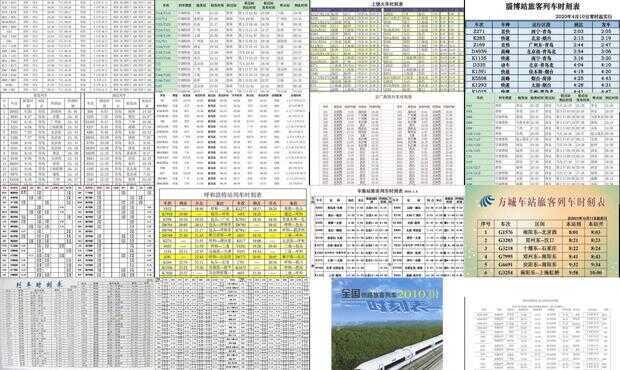 最新火车时刻查询,统计信息解析说明_原型版94.410